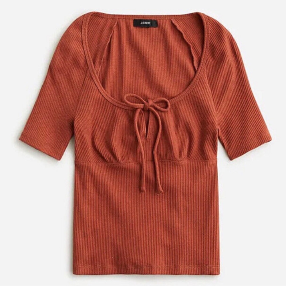 J.Crew tie front top